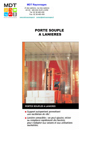 Porte à lanières